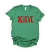 Believe Bold Puff Print Short Sleeve Crewnneck Tee