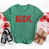 Believe Bold Puff Print Short Sleeve Crewnneck Tee