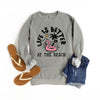 Better at the Beach Flamingo Garment Dyed Sweatshirt