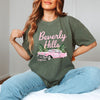 Beverly Hills Retro Car Garment Dyed Tee