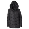 Big Chill Ladies Chervon Quilt Puffer with Boucle Lined Collar