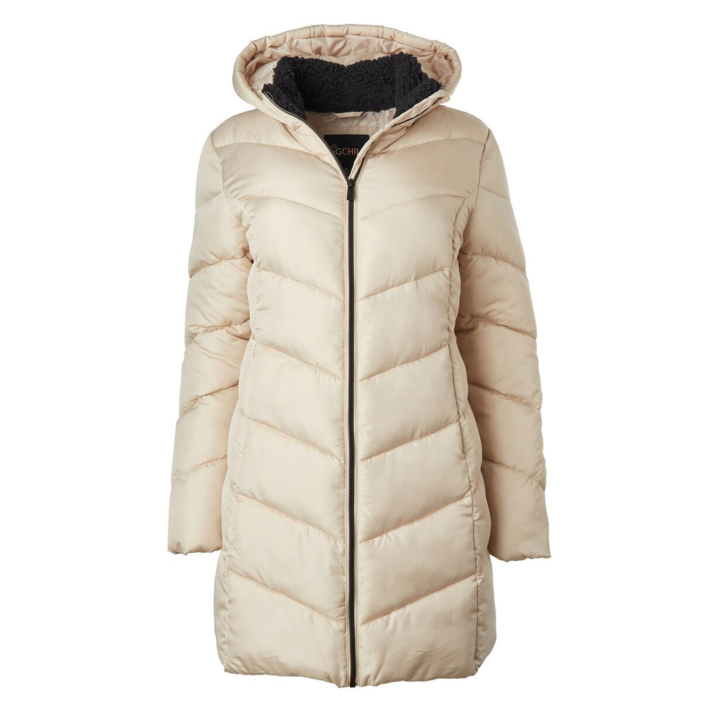 Big Chill Ladies Chevron Quilted Walker with Boucle Lined Collar