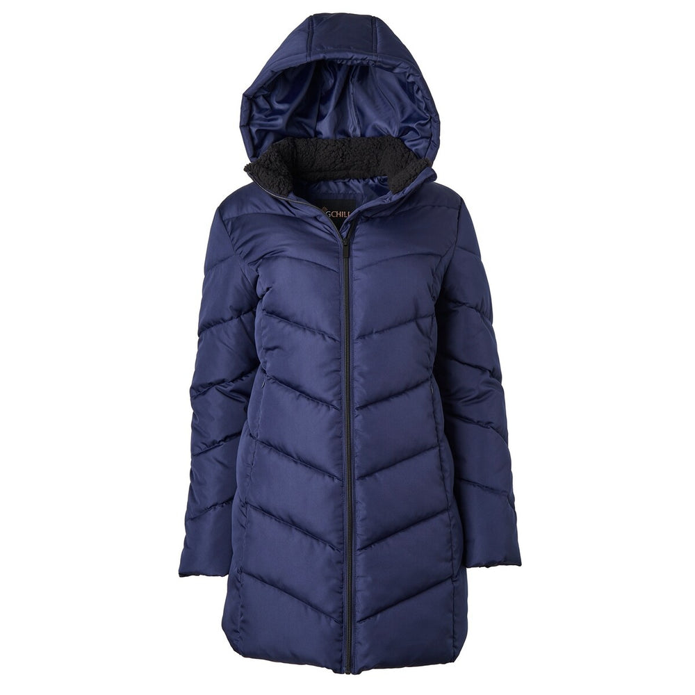 Big Chill Ladies Chevron Quilted Walker with Boucle Lined Collar