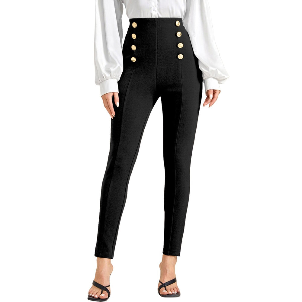 Black High Waist Skinny Pants