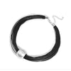 Black Multi-strand & Silver Bead Necklace - White