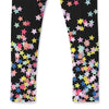 Black & Multi Color Star Print Leggings