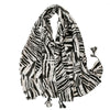 Black and White Zebra Scarf