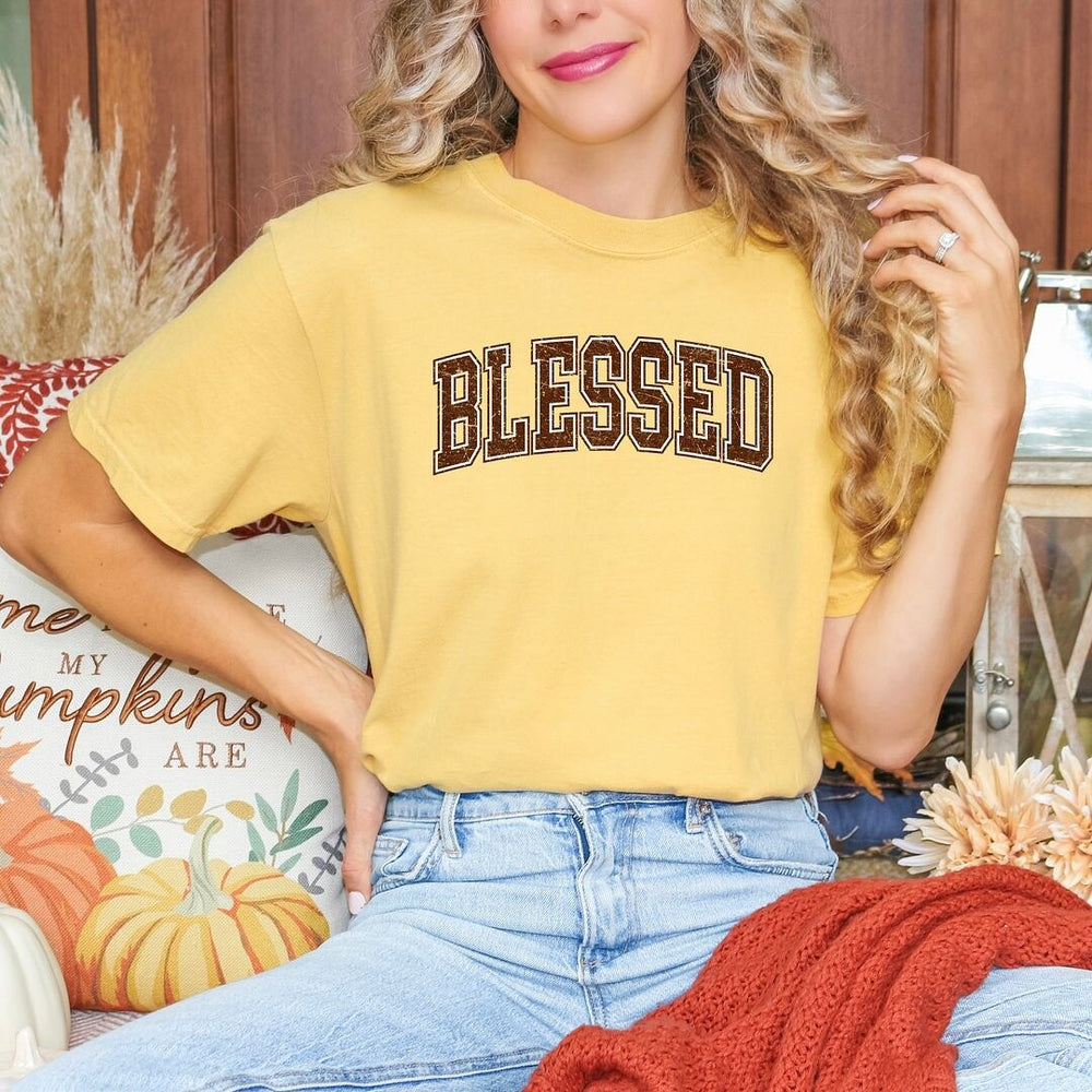 Blessed Grunge Garment Dyed Tee