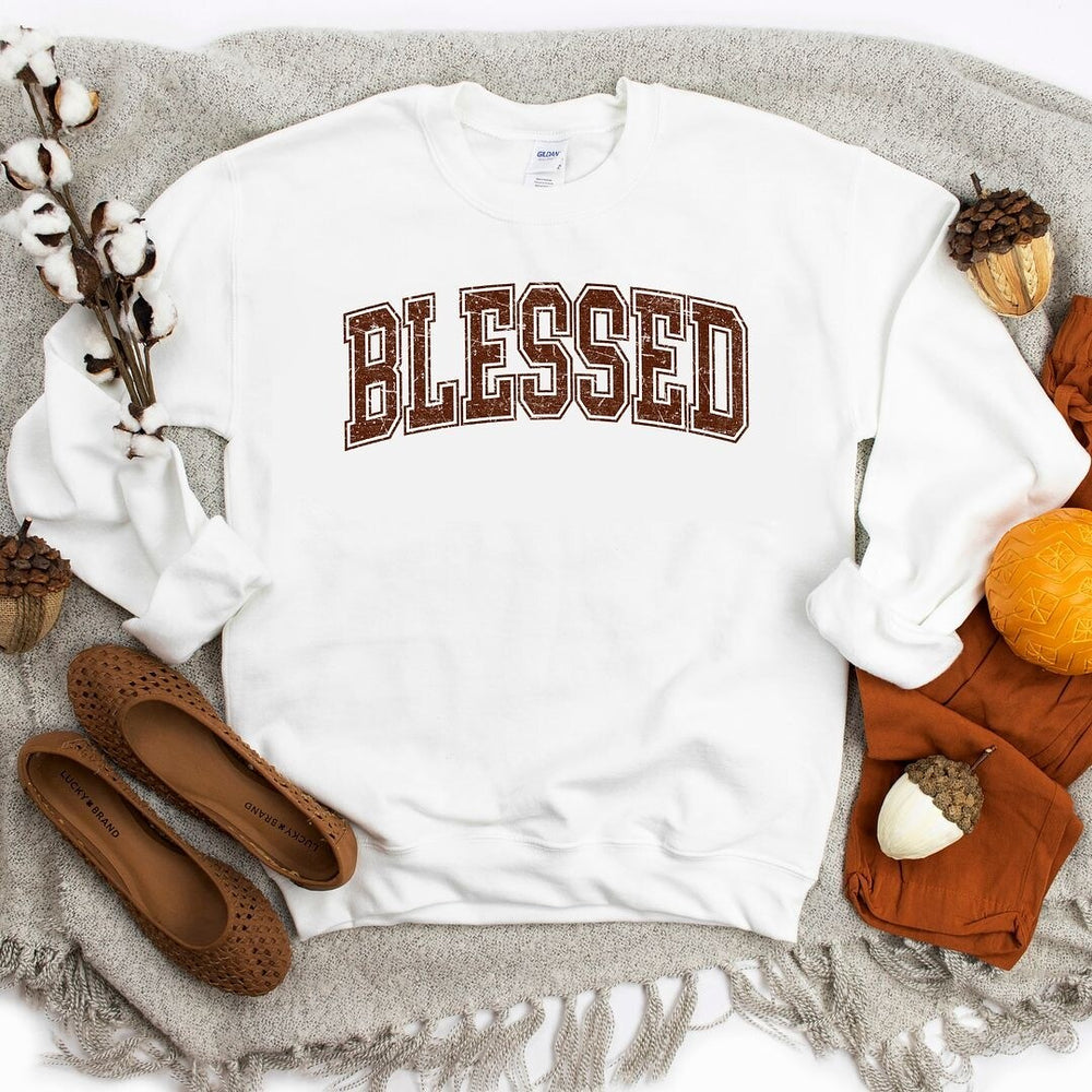 Blessed Grunge Graphic Sweatshirt