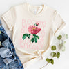 Blooming With Grace Flower Short Sleeve Crewnneck Tee