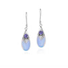 Blue Purple Teardrop Earrings