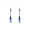 Blue Swarovski Crystal Elegant Drop Earrings