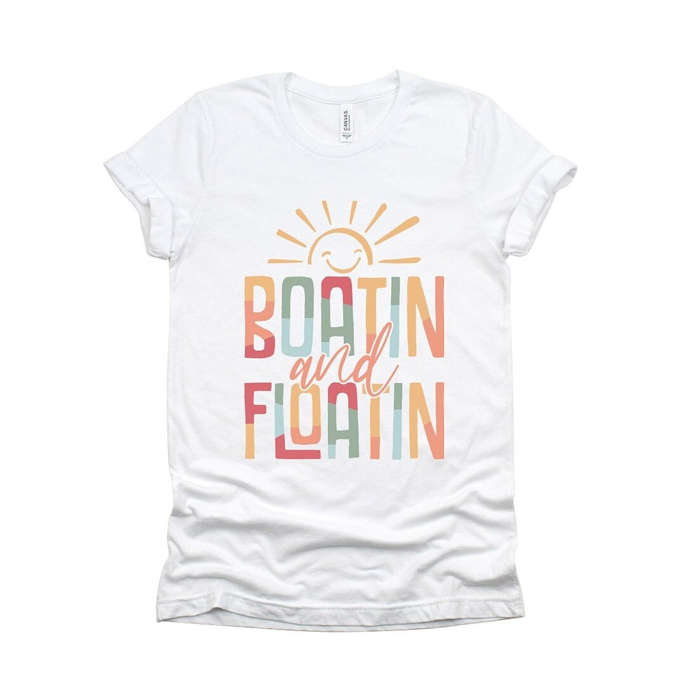 Boatin And Floatin Short Sleeve Crewnneck Tee