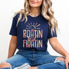 Boatin And Floatin Short Sleeve Crewnneck Tee