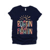 Boatin And Floatin Short Sleeve Crewnneck Tee