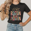 Boatin And Floatin Short Sleeve Crewnneck Tee