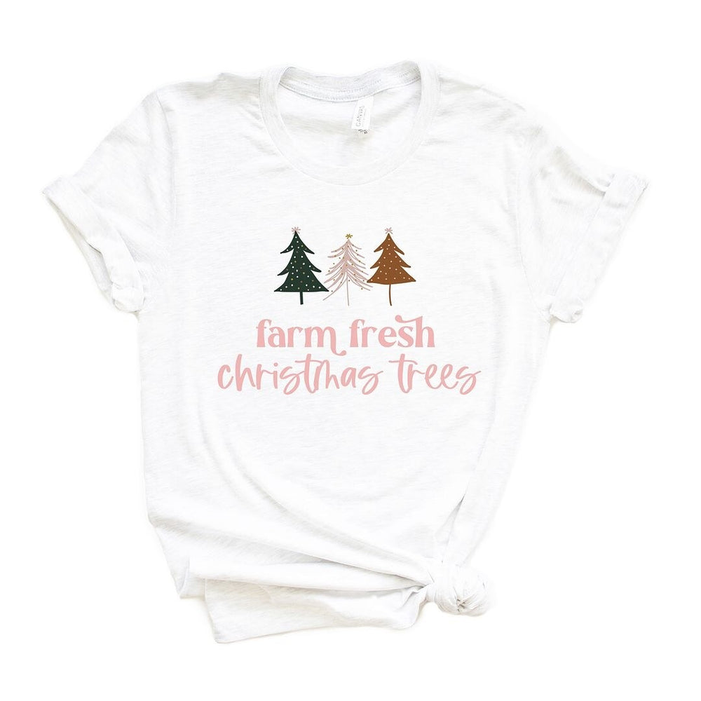 Boho Farm Fresh Christmas Trees Short Sleeve Tee