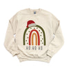 Boho Ho Ho Ho Rainbow Graphic Sweatshirt