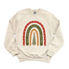 Boho Ho Ho Ho Rainbow Graphic Sweatshirt