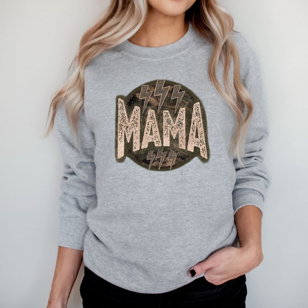 Boho Mama Lightning Bolts Graphic Sweatshirt