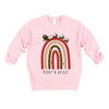 Boho Merry And Bright Rainbow Graphic Sweatshirt