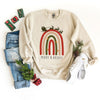 Boho Merry And Bright Rainbow Graphic Sweatshirt