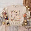 Boho Neutral Christmas Chart Graphic Sweatshirt