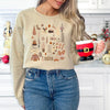 Boho Neutral Christmas Chart Graphic Sweatshirt