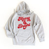 Bold Merry And Bright Graphic Hoodie