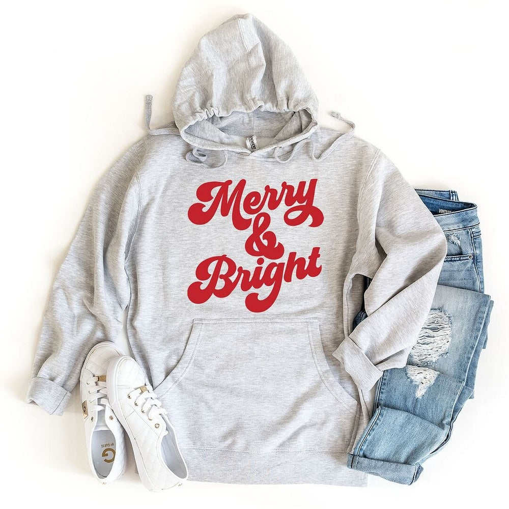 Bold Merry And Bright Graphic Hoodie