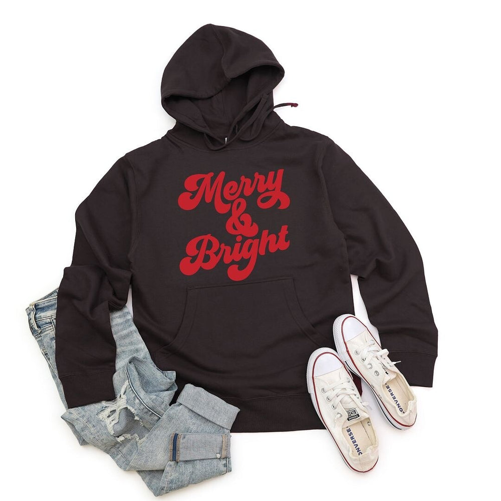 Bold Merry And Bright Graphic Hoodie