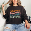 Bonfires Pumpkins Sweaters Football Sweatshirt