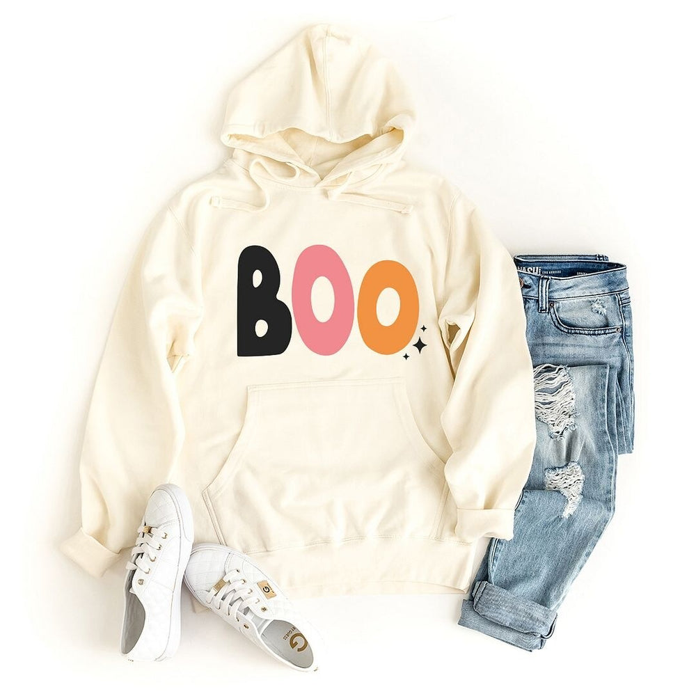 Boo Colorful Stars Graphic Hoodie