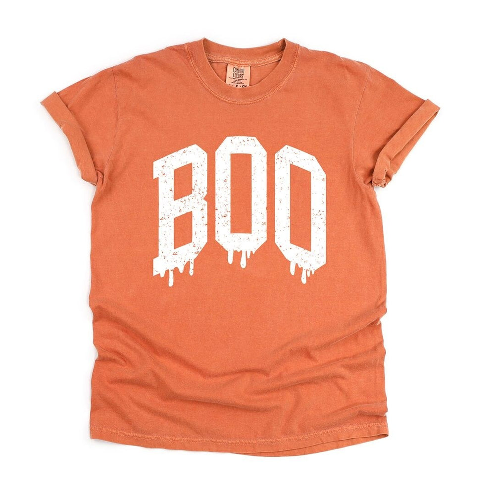 Boo Distressed Garment Dyed Tee