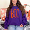 Boo Word Puff Print Graphic Sweatshirt