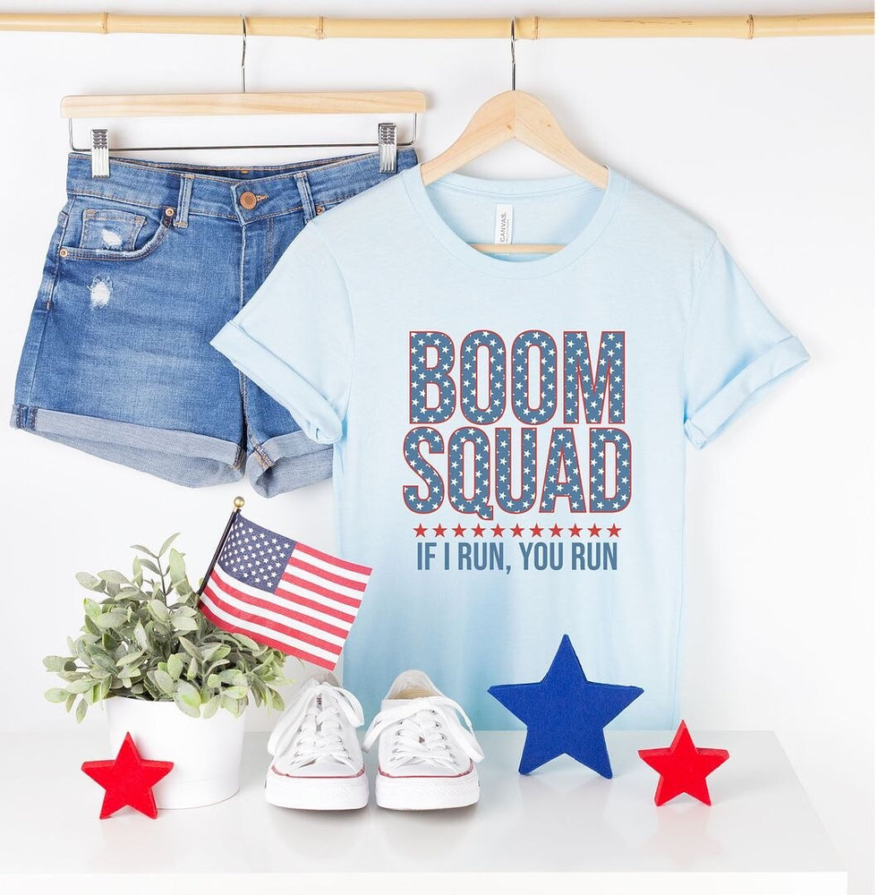 Boom Squad Varsity Stars Short Sleeve Crewnneck Tee