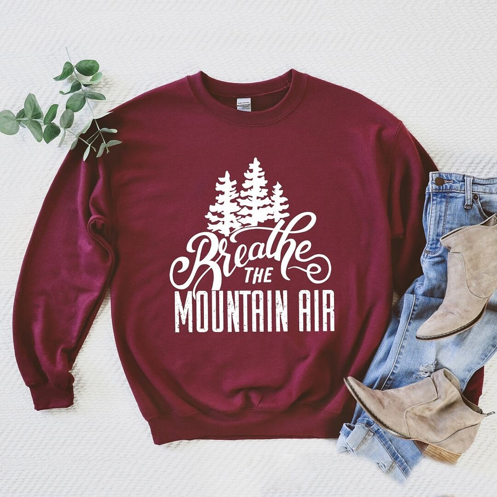 Breathe the Mountain Air Graphic Sweatshirt