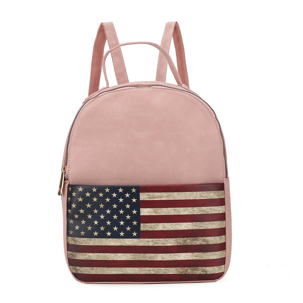 Briella Flag Print Backpack