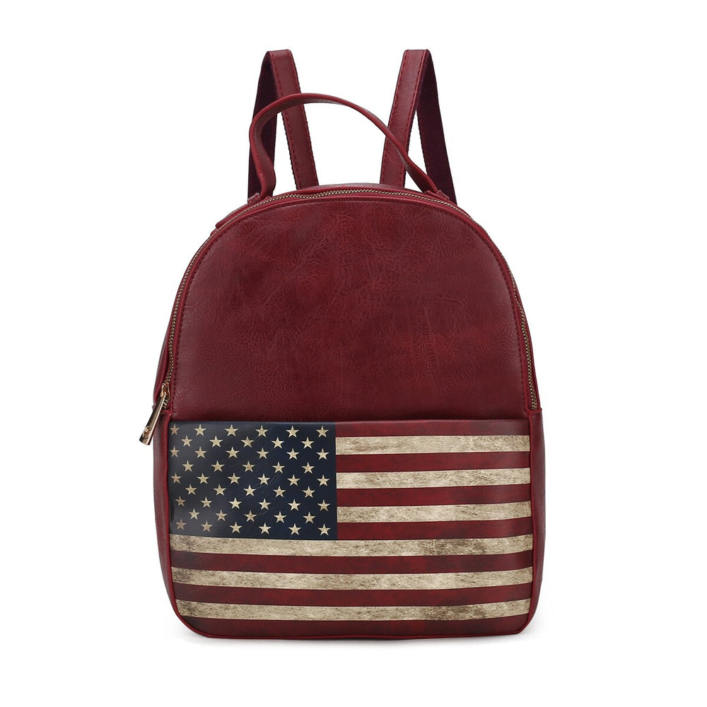 Briella Flag Print Backpack