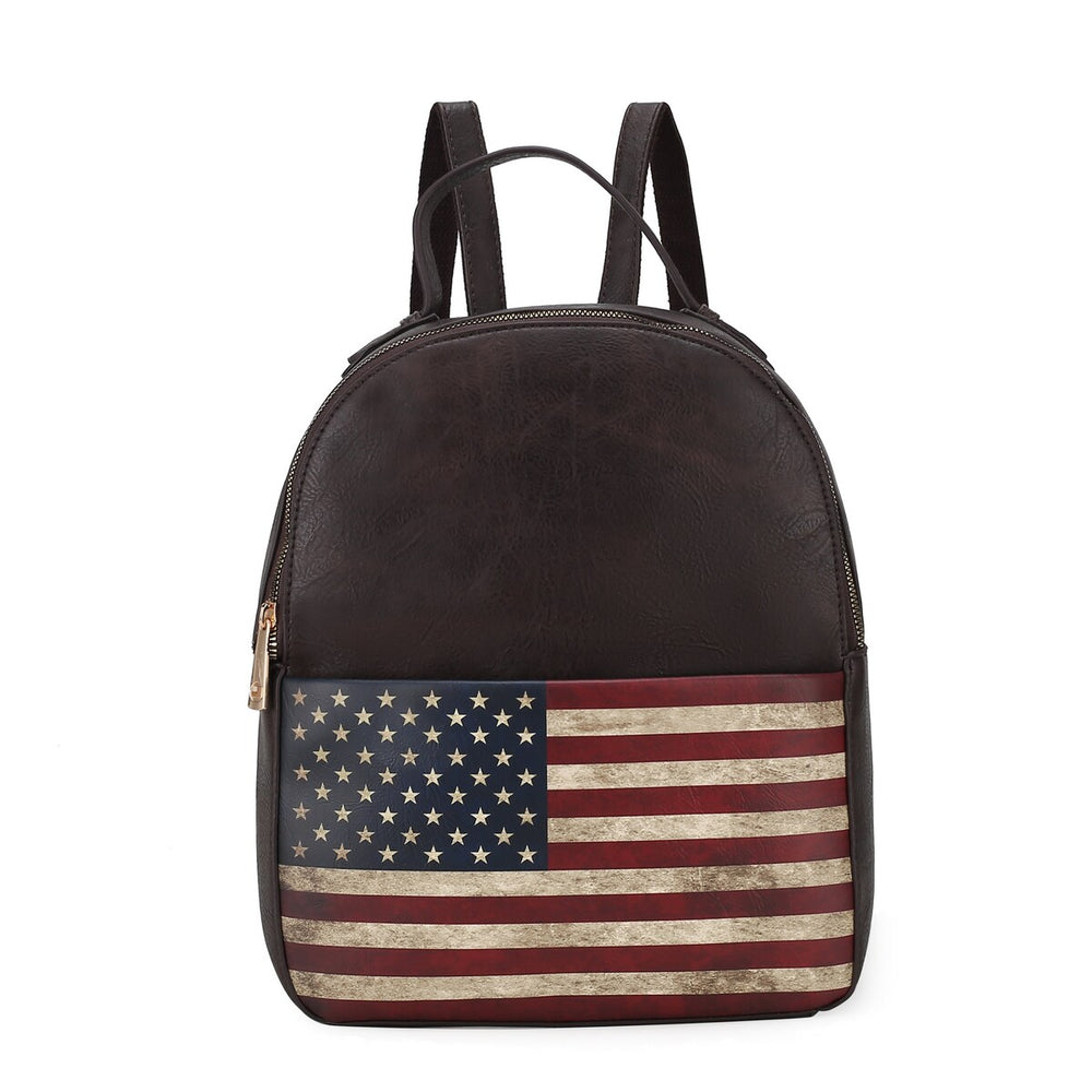 Briella Flag Print Backpack