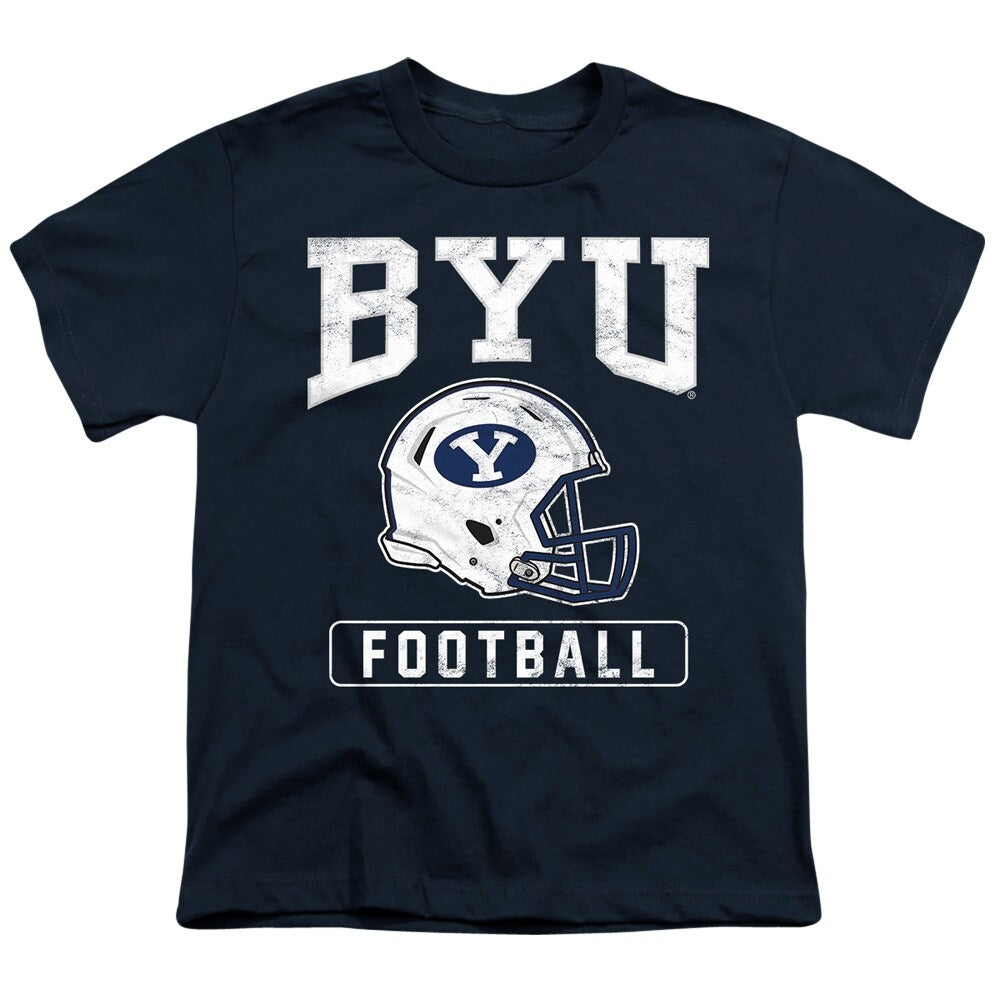 Brigham Young University Football Helmet Kids T Shirt for Youth Boys and Girls