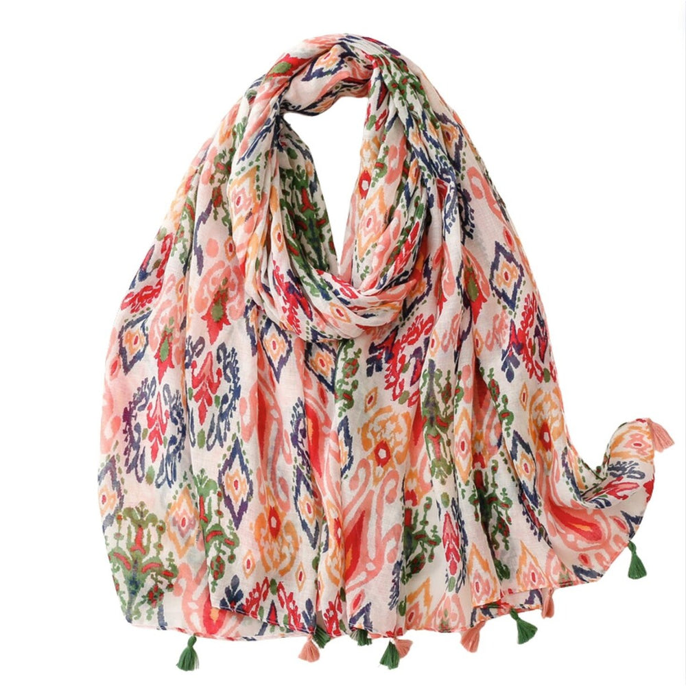 Bright Ikat Scarf