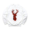 Buffalo Plaid Reindeer Graphic Sweatshirt