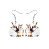 Bunnies Easter Chick In Egg Drop Earrings