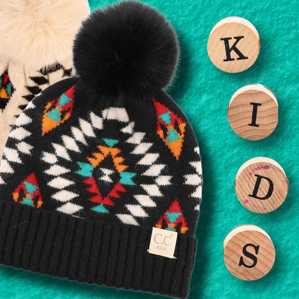 CC Baby Beanie South Western Print