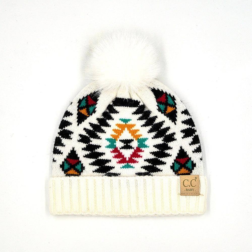 CC Baby Beanie South Western Print