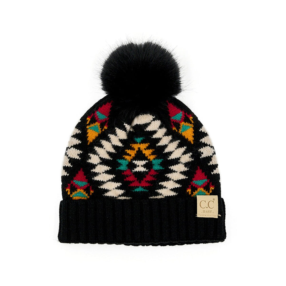 CC Baby Beanie South Western Print