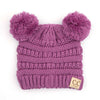 CC Baby and Kids Pom Pom Winter Snow Beanie for Newborn to 9 Months