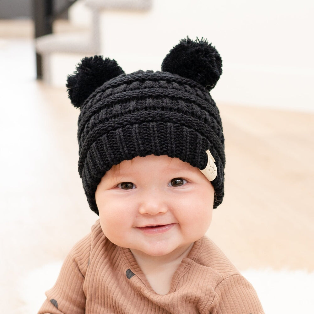 CC Baby and Kids Pom Pom Winter Snow Beanie for Newborn to 9 Months