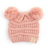 CC Baby and Kids Pom Pom Winter Snow Beanie for Newborn to 9 Months